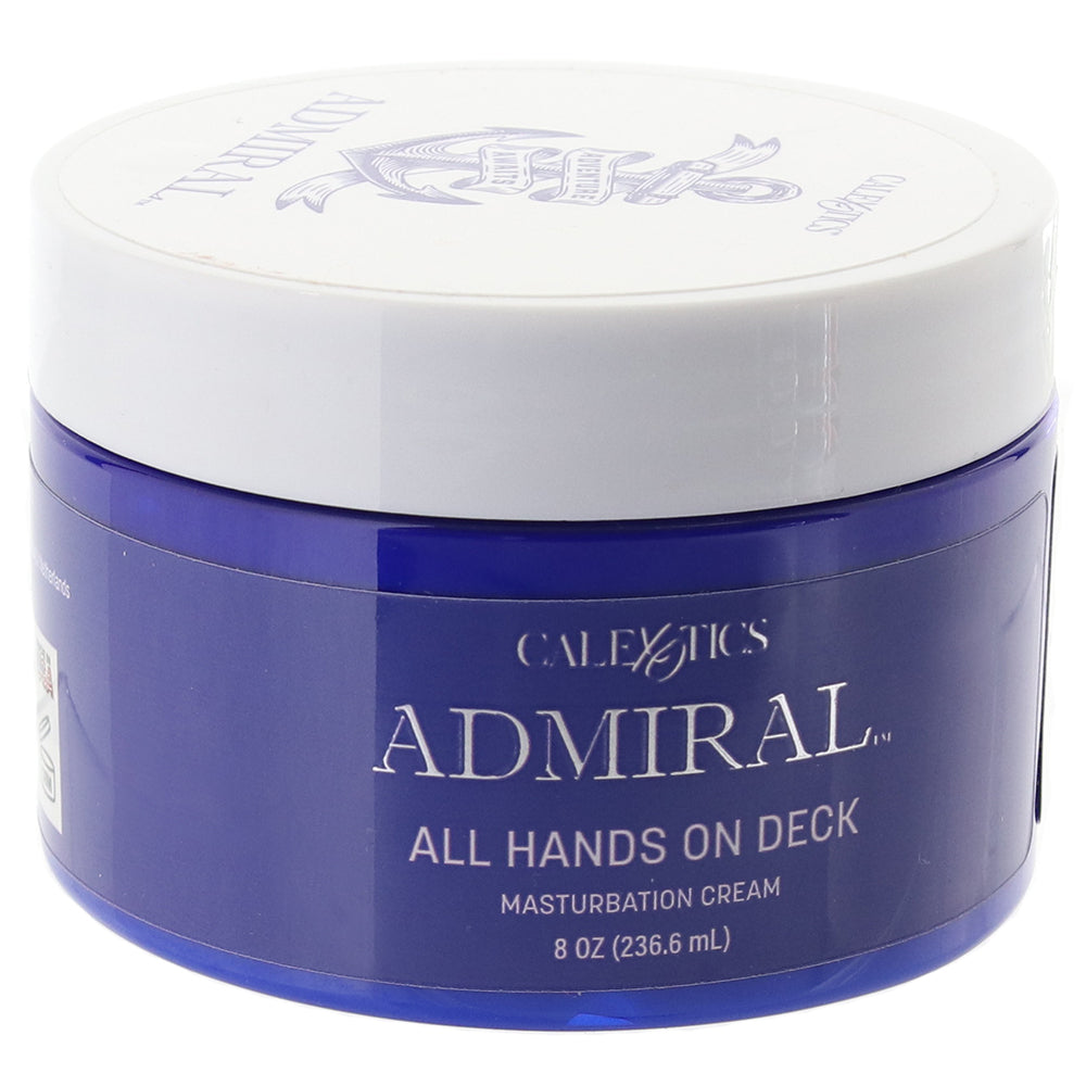 Admiral All Hands On Deck Masturbation Cream in 8oz/237ml Lubes and Lotions > Oil Based Sex Lubes - Tophatter Daily Deals